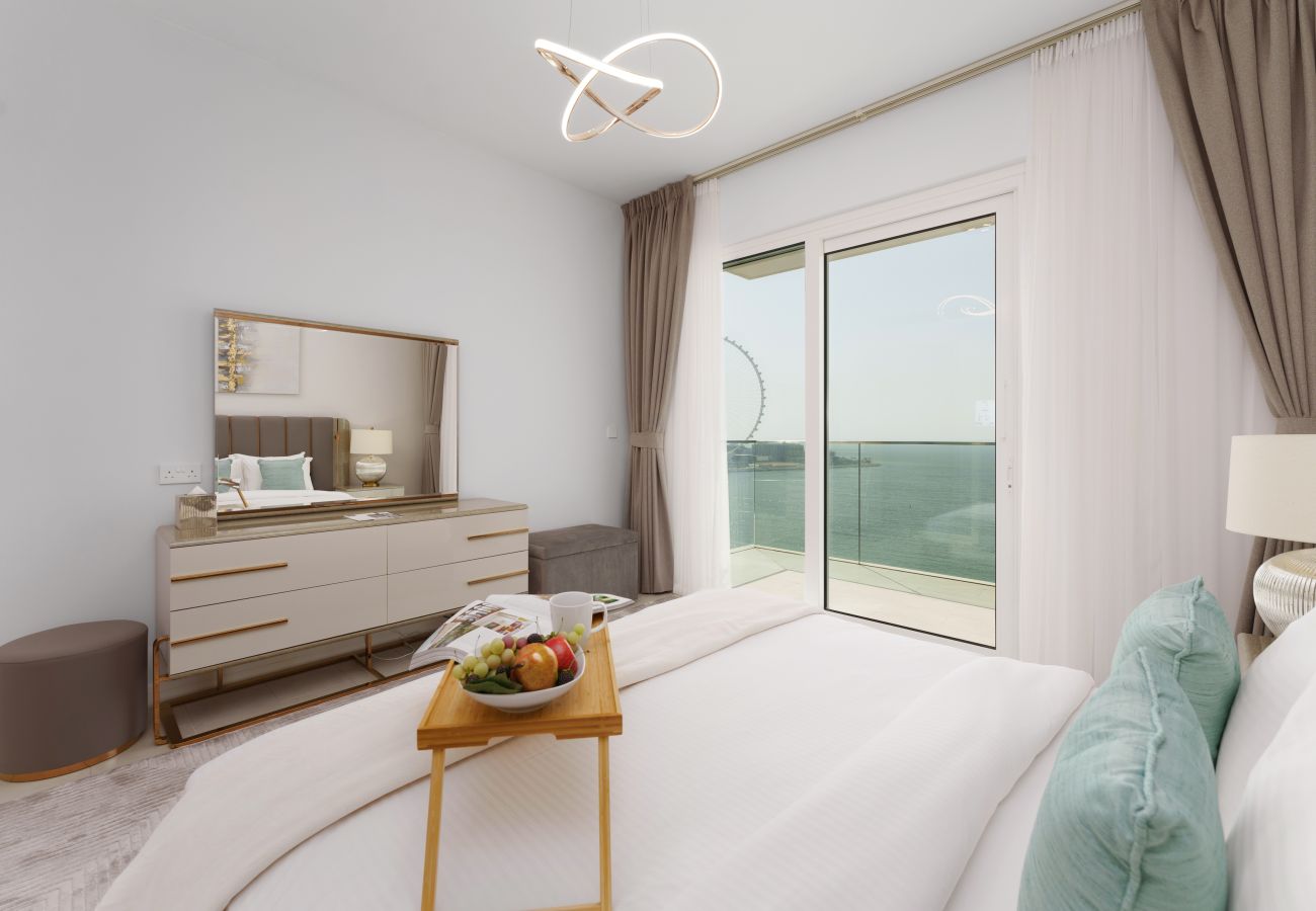 Apartment in Dubai - Coastal JBR Apt w/ Sweeping Sea & Bluewaters Views