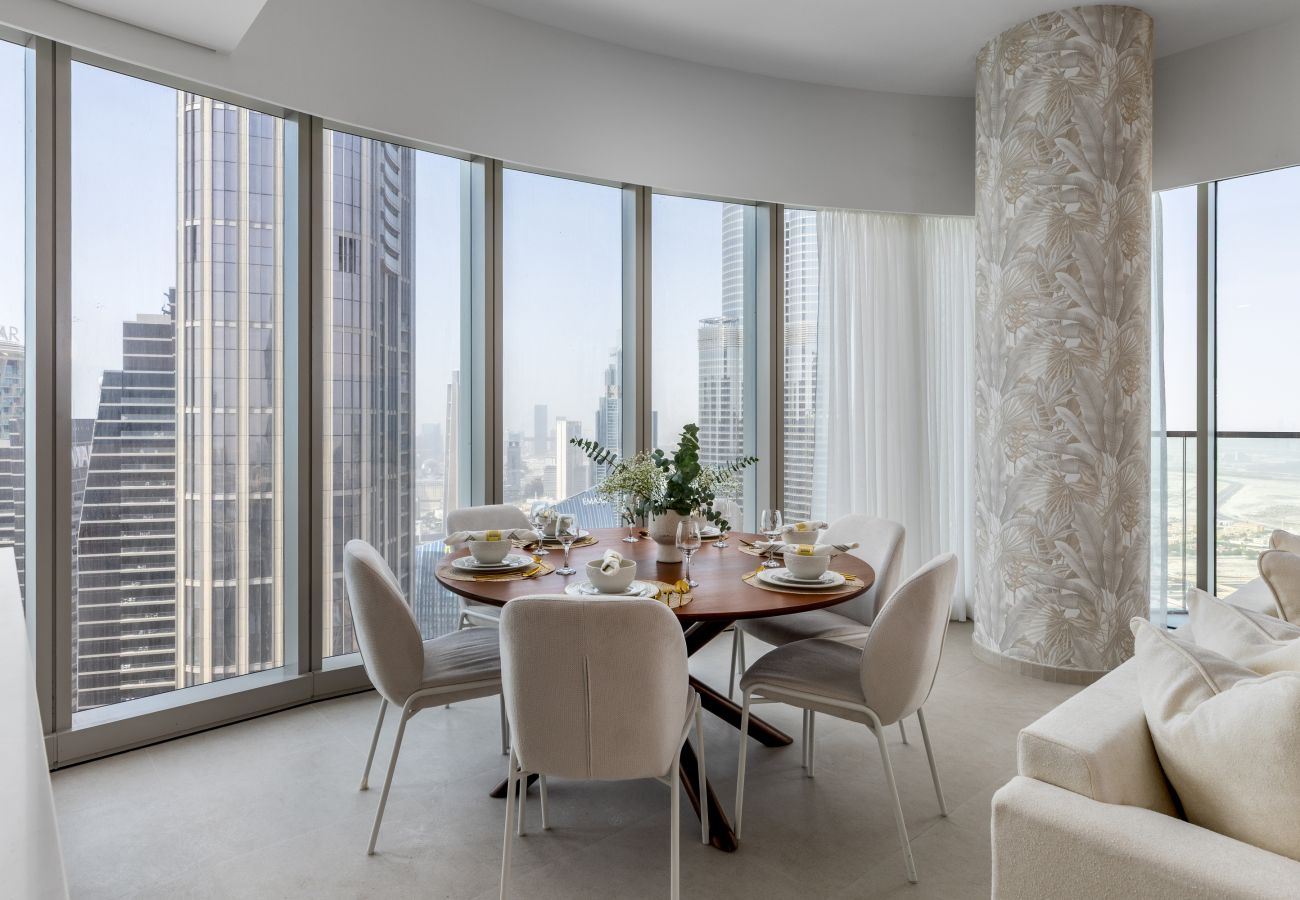 Apartment in Dubai - Sky-High Elegance w/ Unrivaled Burj Khalifa Views