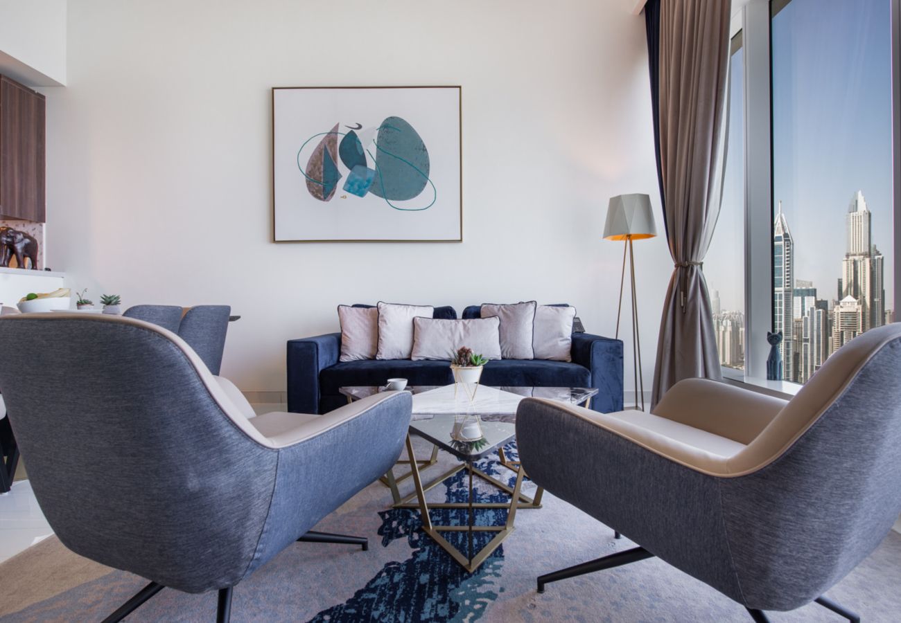 Chic coastal holiday rental with open sea views in Dubai