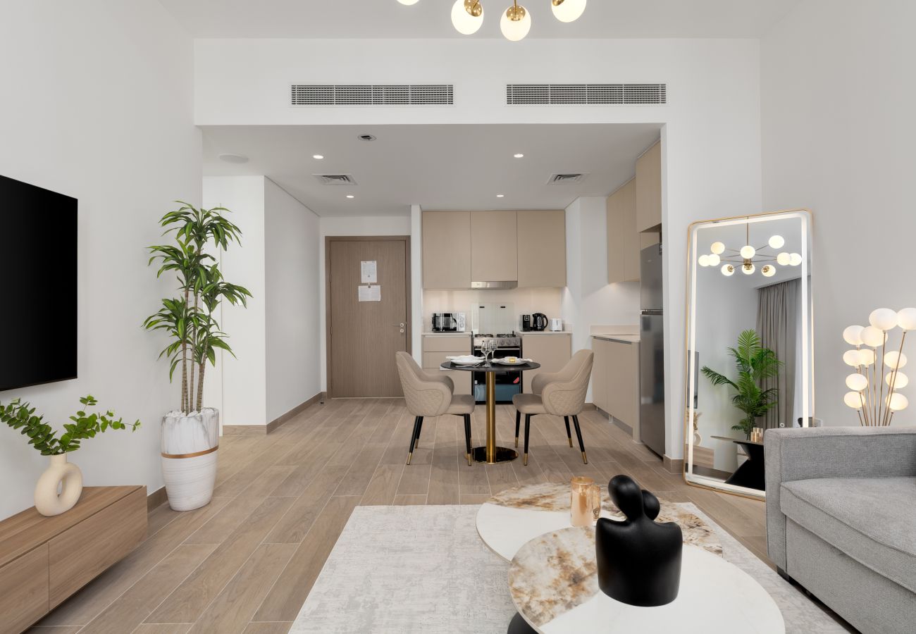 Experience luxury at its finest in our charming urban holiday rental at Dubai Creek Beach, boasting a balcony and amazing facilities. Call us, come an