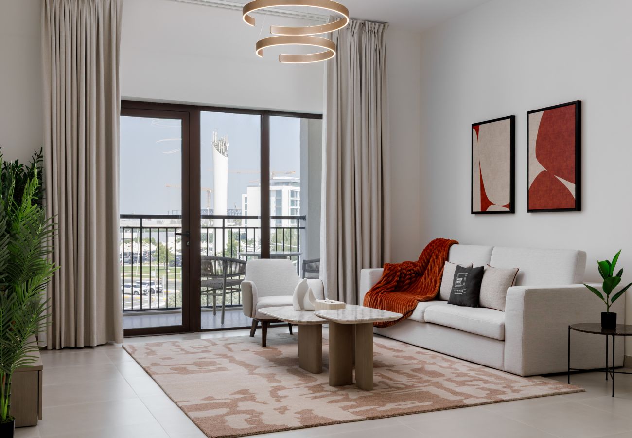 Serene holiday rental with balcony located on Yas Island in Abu Dhabi